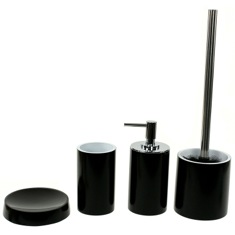 Round 4 Piece Accessory Set, Free Stand